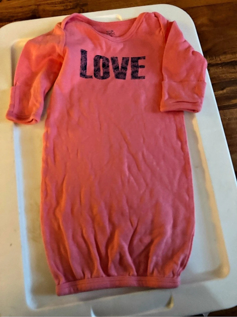 Pink LOVE Baby Night Gown